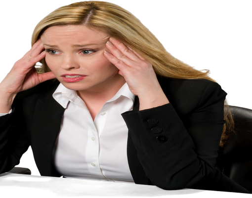 אישה בלי בטחון